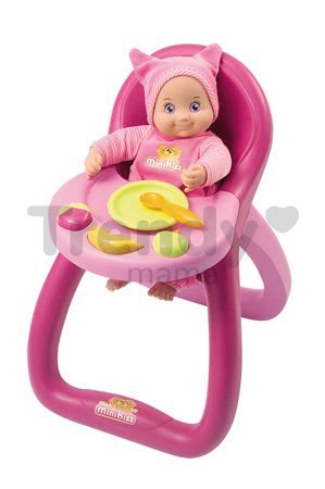 Jedálenská stolička MiniKiss Baby Smoby pre 27 cm bábiku s potravinami od 12 mes