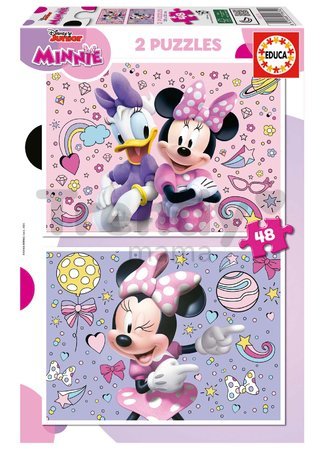 Puzzle Minnie Educa 2x48 dielov od 4 rokov