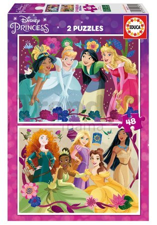 Puzzle Disney Princess Educa 2x48 dielov od 4 rokov