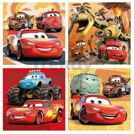 Puzzle Cars Disney Progressive Educa 12-16-20-25 dielov v kufríku