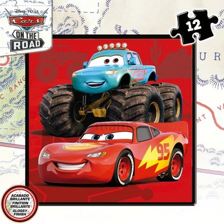 Puzzle Cars Disney Progressive Educa 12-16-20-25 dielov v kufríku