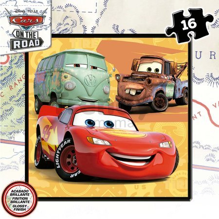 Puzzle Cars Disney Progressive Educa 12-16-20-25 dielov v kufríku