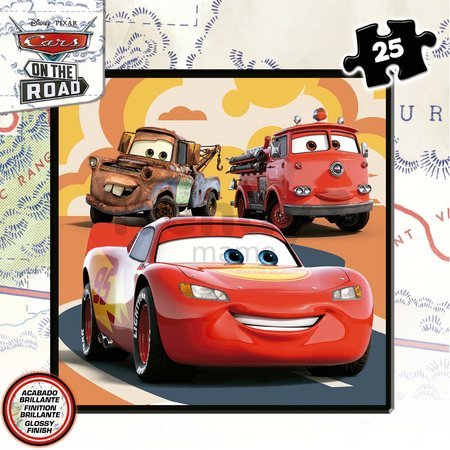 Puzzle Cars Disney Progressive Educa 12-16-20-25 dielov v kufríku