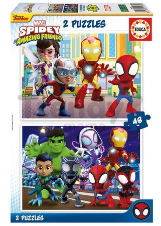 Puzzle Spidey & his Amazing Friends Educa 2x48 dielov od 4 rokov