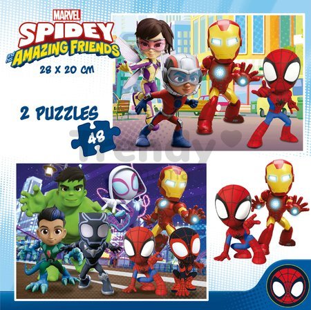 Puzzle Spidey & his Amazing Friends Educa 2x48 dielov od 4 rokov