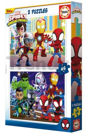 Puzzle Spidey & his Amazing Friends Educa 2x48 dielov od 4 rokov