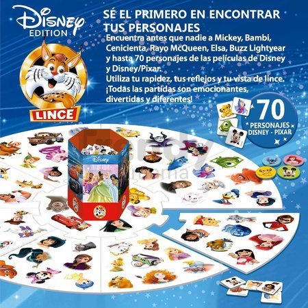 Spoločenská hra Rýchly ako Rys Lince Disney Edition Educa 70 obrázkov v španielčine od 4 rokov