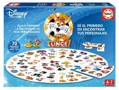 Spoločenská hra Rýchly ako Rys Lince Disney Edition Educa 70 obrázkov v španielčine od 4 rokov