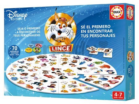 Spoločenská hra Rýchly ako Rys Lince Disney Edition Educa 70 obrázkov v španielčine od 4 rokov