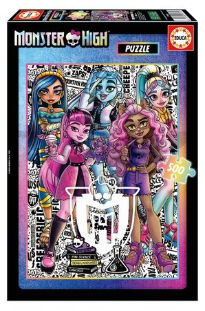 Puzzle Monster High Educa 500 dielov a Fix lepidlo