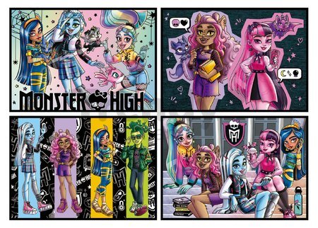 Puzzle Multi 4 Monster High Educa 50-80-100-150 dielov od 5 rokov