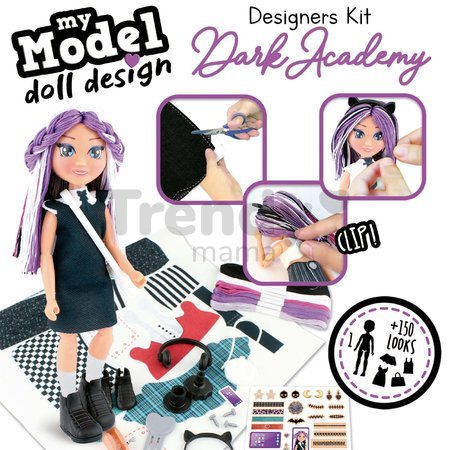 Kreatívne tvorenie My Model Doll Design Dark Academy Educa Vyrob si vlastné gotické bábiky 5 modelov od 6 rokov