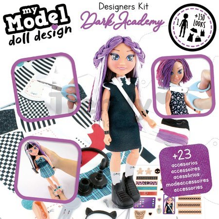 Kreatívne tvorenie My Model Doll Design Dark Academy Educa Vyrob si vlastné gotické bábiky 5 modelov od 6 rokov