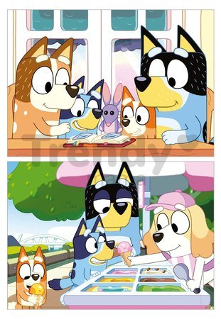 Puzzle Bluey Educa 2x48 dielikov v kufríku od 4 rokov