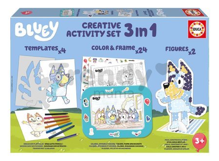 Kreatívne kreslenie s tabletom Creative Activity Set Educa Vytvor a vyfarbi si psíka s predlohami nálepkami a figúrkami