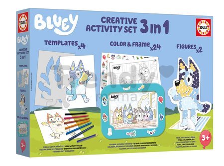 Kreatívne kreslenie s tabletom Creative Activity Set Educa Vytvor a vyfarbi si psíka s predlohami nálepkami a figúrkami