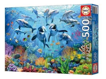 Puzzle Party Under The Sea Educa 500 dielov a Fix lepidlo