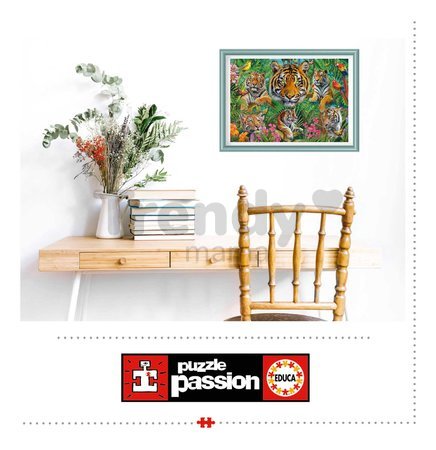 Puzzle Tiger Jungle Educa 500 dielov a Fix lepidlo