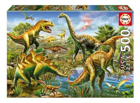 Puzzle Jurrasic Playground Educa 500 dielov a Fix lepidlo