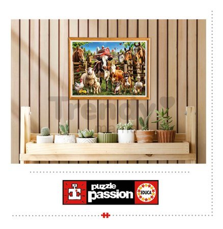 Puzzle Farmyard Buddies Educa 500 dielov a Fix lepidlo