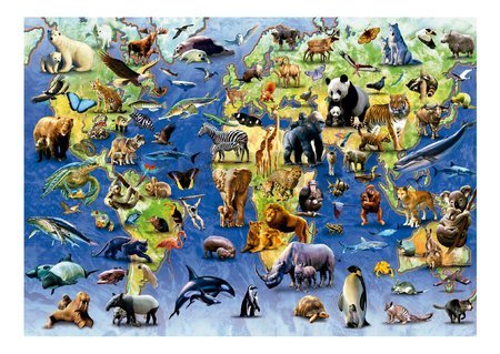 Puzzle One Hundred Endangered Species Educa 500 dielov a Fix lepidlo