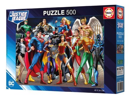 Puzzle Justice League DC Comics Educa 500 dielov a Fix lepidlo