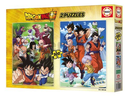 Puzzle Dragon Ball Educa 2x500 dielov a Fix lepidlo