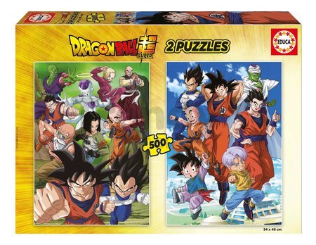 Puzzle Dragon Ball Educa 2x500 dielov a Fix lepidlo