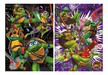 Puzzle Ninja Turtles Educa 2x500 dielov a Fix lepidlo