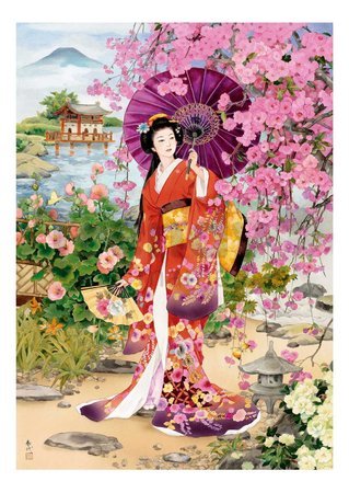 Puzzle Teien Haruyo Morita Educa 1000 dielov a Fix lepidlo