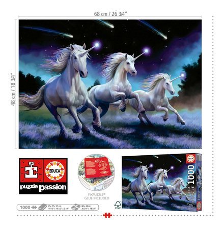 Puzzle Shooting Stars Anne Stokes Educa 1000 dielov a Fix lepidlo