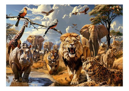 Puzzle Wild Animals Educa 1000 dielov a Fix lepidlo