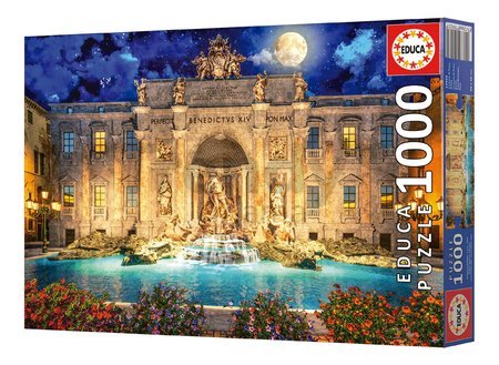Puzzle Fontana Di Trevi Rome Educa 1000 dielov a Fix lepidlo