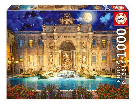 Puzzle Fontana Di Trevi Rome Educa 1000 dielov a Fix lepidlo