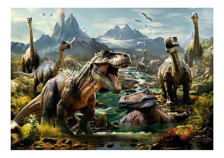 Puzzle Fierce Dinosaurs Educa 1000 dielov a Fix lepidlo