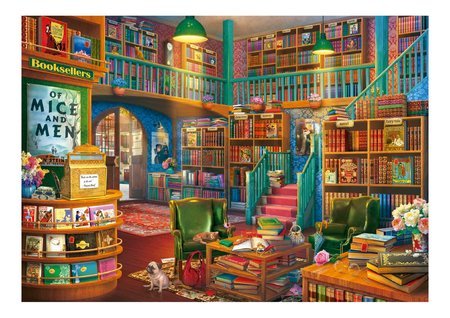 Puzzle Wonderful Bookshop Educa 1000 dielov a Fix lepidlo