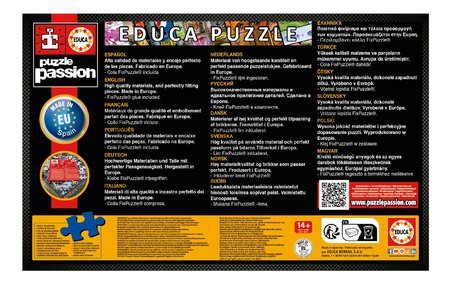 Puzzle Wonderful Bookshop Educa 1000 dielov a Fix lepidlo