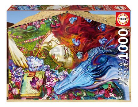 Puzzle Sant Jordi Lily Brick Educa 1000 dielov a Fix lepidlo