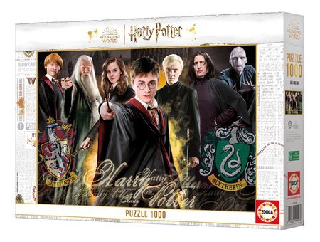 Puzzle Harry Potter Wizarding World Miniature Series Educa 1000 dielov a Fix lepidlo