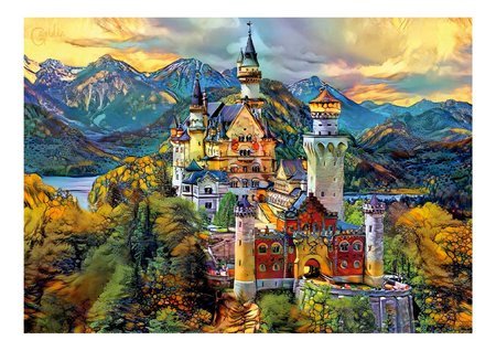 Puzzle Neuschwanstein Castle Educa 1000 dielov a Fix lepidlo