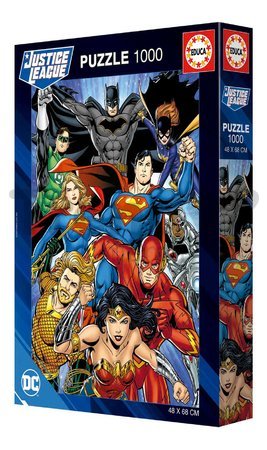 Puzzle Justice League DC Comics Educa 1000 dielov a Fix lepidlo