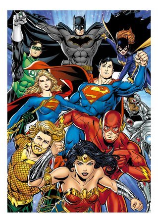 Puzzle Justice League DC Comics Educa 1000 dielov a Fix lepidlo