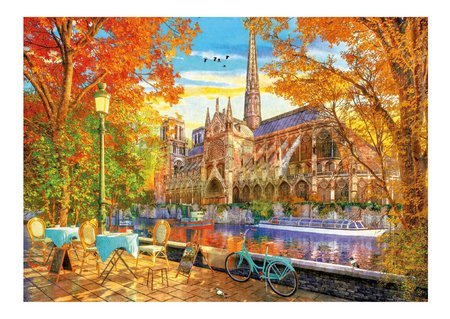 Puzzle Notre Dame in Autumn Educa 1000 dielov a Fix lepidlo