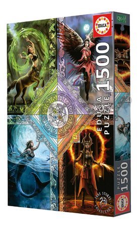 Puzzle Elemental Magic Star Chart Anne Stokes Educa 1500 dielov a Fix lepidlo
