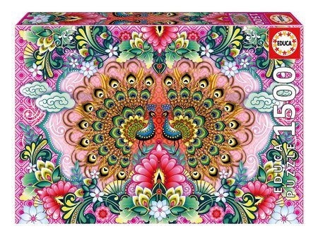 Puzzle Bengal Peacocks Educa 1500 dielov a Fix lepidlo