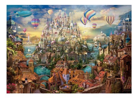 Puzzle Dream Town Educa 2000 dielov a Fix lepidlo