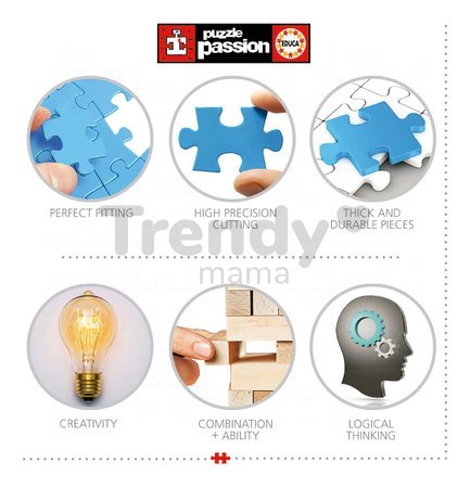 Puzzle Dream Town Educa 2000 dielov a Fix lepidlo
