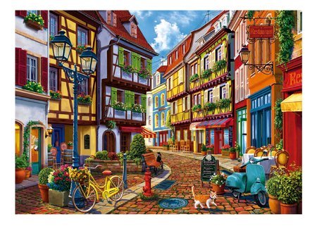 Puzzle Bright Street Educa 2000 dielov a Fix lepidlo