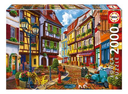 Puzzle Bright Street Educa 2000 dielov a Fix lepidlo