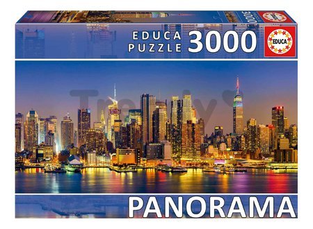 Puzzle New York Skyline Panorama Educa 3000 dielov a Fix lepidlo